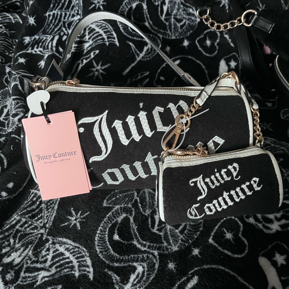 Juicy Couture Black and White shoulder bag Set